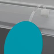 Muelle para carteles de PVC transparente 75 mm