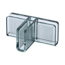 Conector de vitrinas «Clear» para vitrinas de montaje propio
