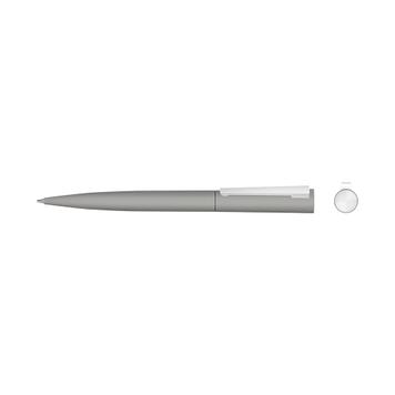 Bolígrafo con mecanismo de giro «Brush Gum», de metal