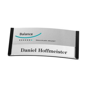 Placas de identificación Balance «Alu-Print», con impresión incluida