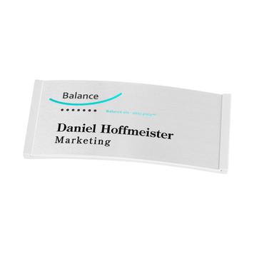 Placa identificativa «Balance alu-complete», con impresión incluida