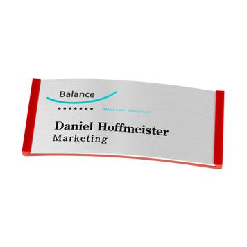Placa identificativa «Balance alu-complete», con impresión incluida