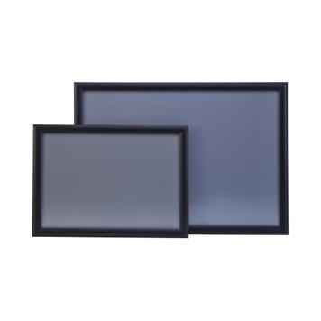 Marco Clic, perfil de 25 mm, anodizado negro, esquinas en inglete