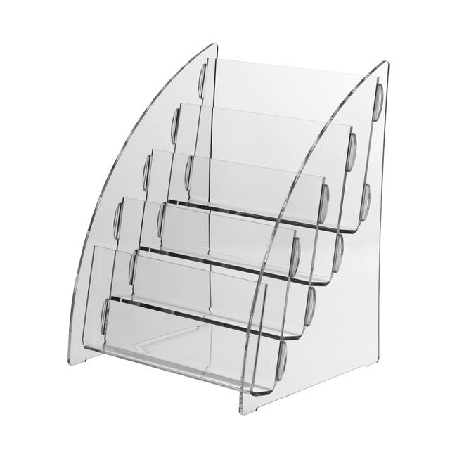 Portafolletos de mesa cuádruple «Nigella» DIN A5 horizontal