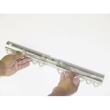 Tubo conector para sistema de montaje de marco publicitario por inserción «Verbindungsrohr», de aluminio