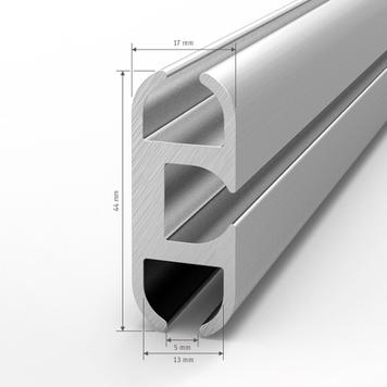 Riel plano de aluminio «Cover»