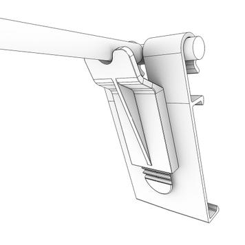 Adaptador para gancho de panel perforado, para Hanshow/Pricer