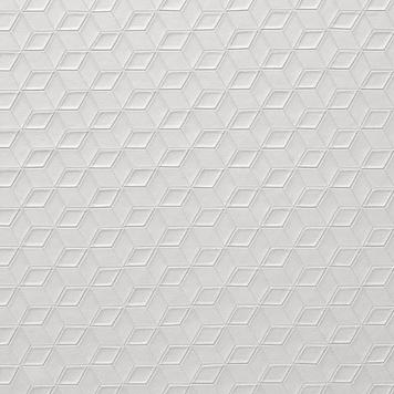 Stylepad de FlexiDeco /vinilo, patrón de cubos, gris perla