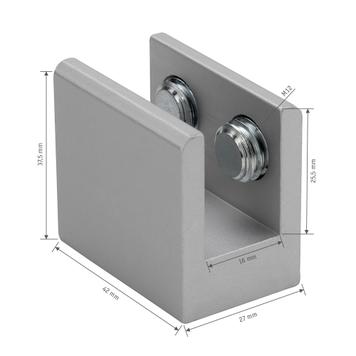 Conector de paneles de aluminio