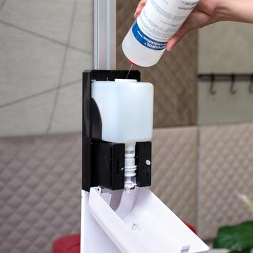 Sensor-Wall - Set dispensador de desinfectante para marcos extensibles y perfiles Quattro de 30