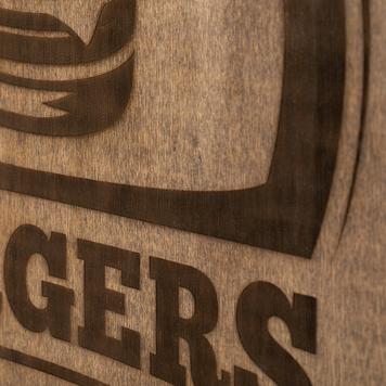 Placa de madera «Burgers», serie «Madera»