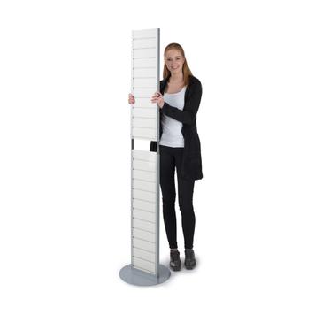 Torre FlexiSlot® «Slim» con pared de lamas, divisible