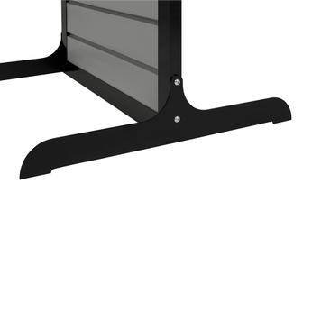 Torre con panel de lamas FlexiSlot® «Construct-Slim» Black Frame