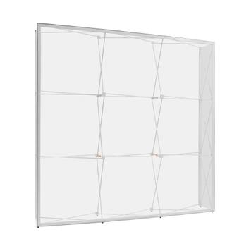 Set pop-up para feria «Stretch», 3000 × 1500 mm, estand de esquina